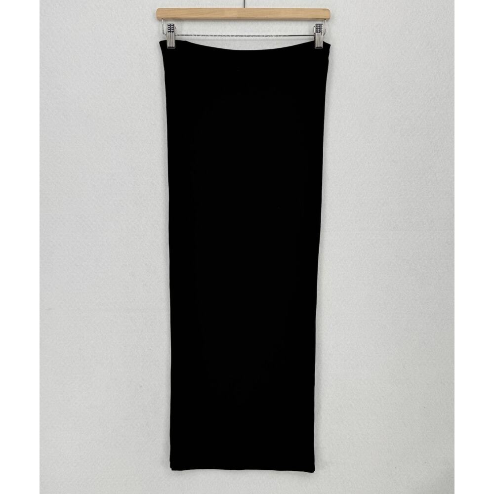 Rezrekshn by Ester Chen Black Stretch Straight Pencil Midi Skirt Sz M
